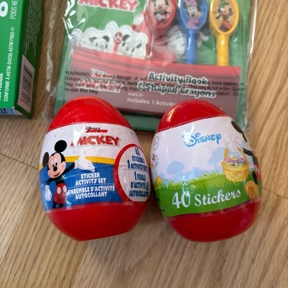 Disney Mickey Mouse Easter Basket Filler Set Eggs Activity Set Dough Stickers